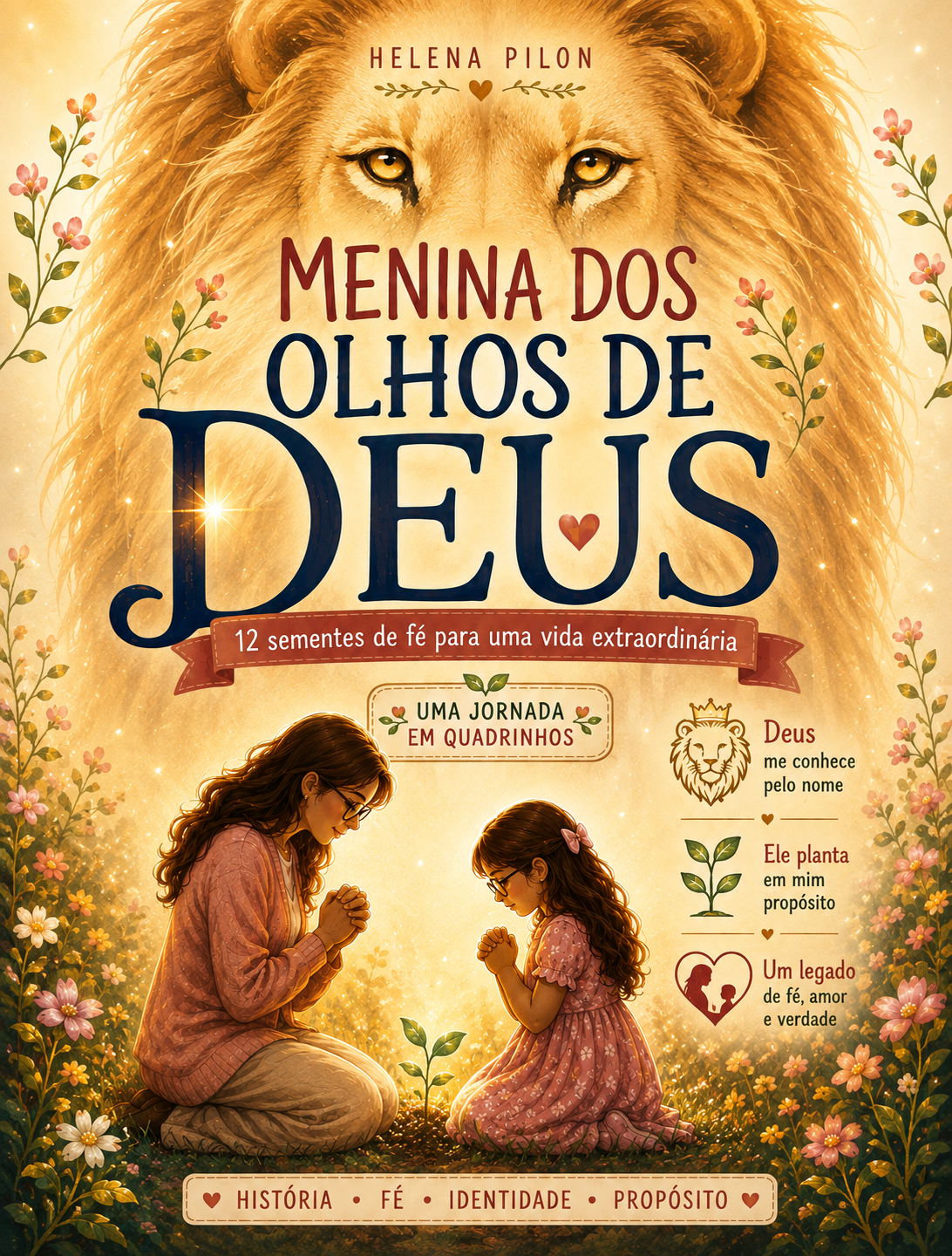 Capa do livro em quadrinhos Menina dos Olhos de Deus